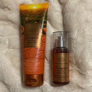 BBW Pumpkin pecan waffles ffm and body cream